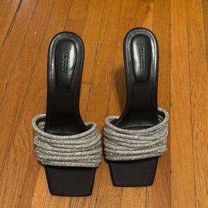 NWOT Jonathan Simkhai Crystal Heels, Size 40